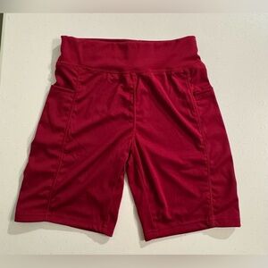 Red Biker Shorts With Pockets Women’s Size Small Brand New